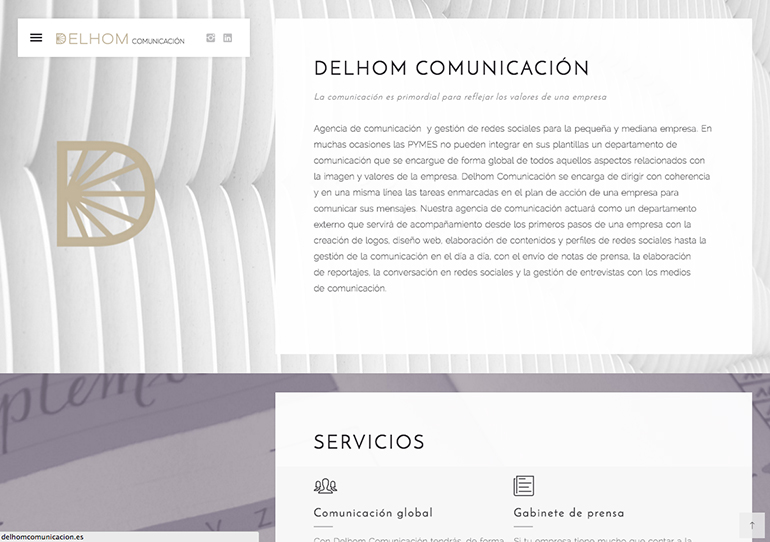Delhom Comunicacion Web